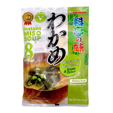 Marukome Instant Miso Soup Wakame Seaweed And Green Onion