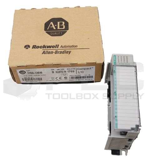 Used NEW ALLEN BRADLEY 1769 OB16 B 16 PT 24VDC SOURCING OUTPUT UBB