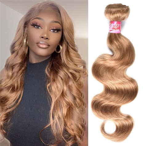 Amazon XCCOCO Honey Blonde Body Wave Bundles Grade 10a Brazilian