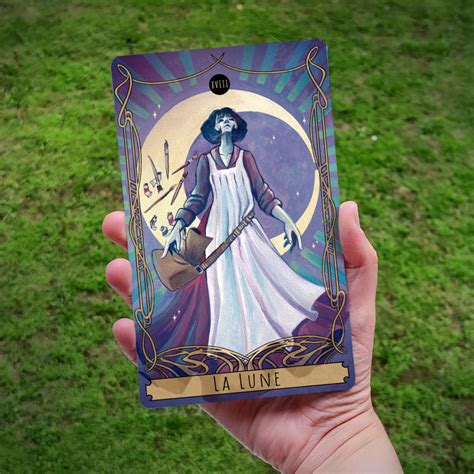 Carte Tarot La Lune Evhell