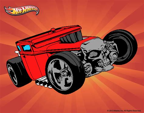 Dibujo De Hot Wheels Bone Shaker Pintado Por En Dibujos Net El D A