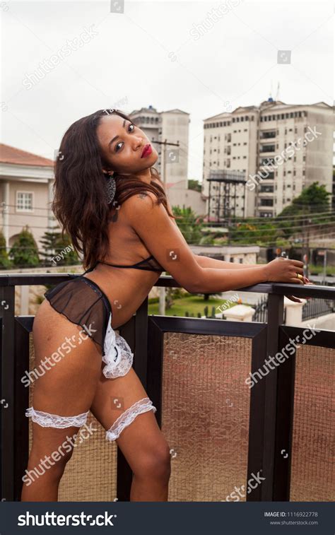 Sexy Ebony Lingerie Model Stock Photo Shutterstock