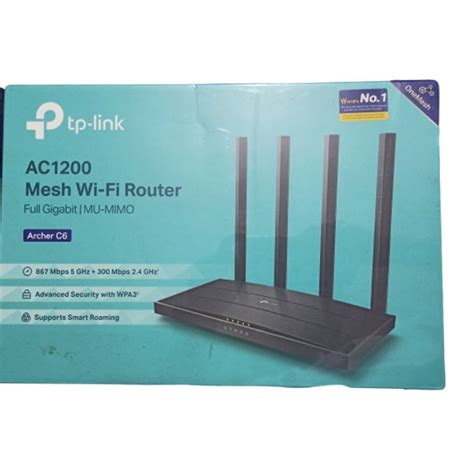 Black Tp Link Archer C Ac Wireless Full Gigabit Router At Rs