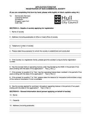 Fillable Online Hullcc Gov Small Society Lottery Guidance Booklet