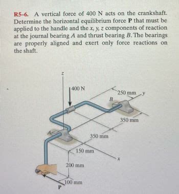 Answered R A Vertical Force Of N Acts On Bartleby