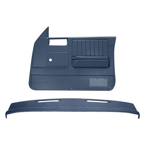 Coverlay Cn Dbl Dark Blue Dash Cover And Door Panels Combo Kit