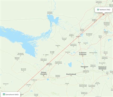 All Flight Routes From Tashkent To Samarkand Tas To Skd Flight Routes