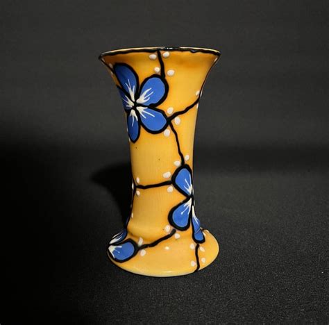 Vase Ditmar Urbach Handpainted Czechoslovakia Etsy