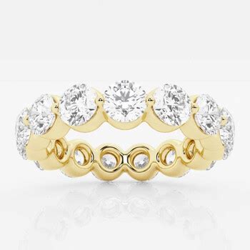 Brilliant Diamond K Yellow Gold Cttw Floating Round Cut Lab Grown