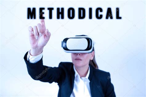 Leyenda Conceptual Metódico Concepto Que Significa Sistema De Métodos