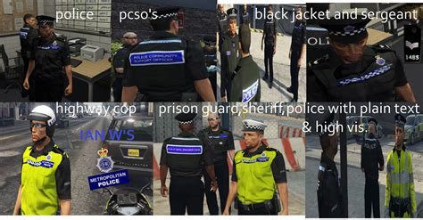 British Met Police Uniform Pack And Dispatch Gta5