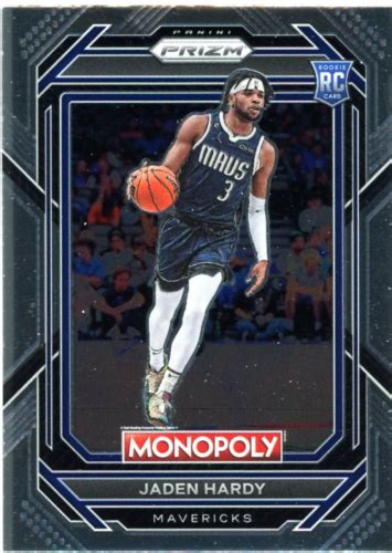 Panini Prizm Monopoly Jaden Hardy Rookie Dallas Mavericks