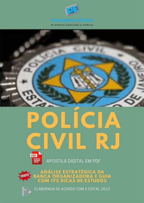 Provimento Efetivo Concursos Apostila Concurso Polícia Civil RJ 2020