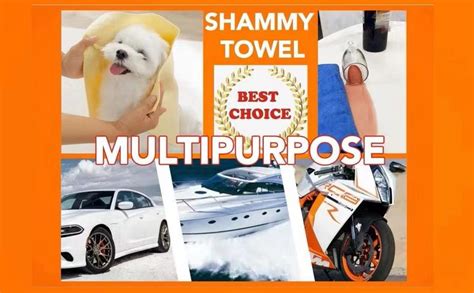 Premium Shammy Cloth For Car Drying 2pk26”x17” Super