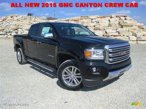 2015 Onyx Black Gmc Canyon Slt Crew Cab 4x4 97824780 Photo 3