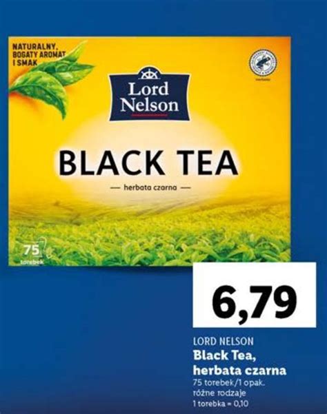 Promocja Herbata Czarna Lord Nelson W Lidl