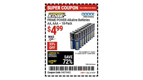 Harbor Freight On Twitter Buy The THUNDERBOLT EDGE Alkaline Batteries