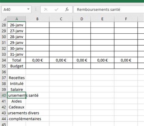 Tuto créer un tableau Excel pour faire ses comptes Famille économe