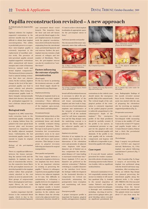 Pdf Papilla Reconstruction Revisited A New Approach