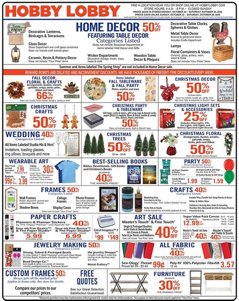 Hobby Lobby Current Weekly Ad