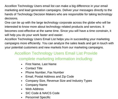 PPT - Accellion Technology Users Email List in usa PowerPoint