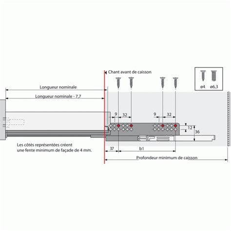 Coulisses Quadro V Push To Open Tiroir Innotech Atira Charge Kg