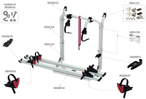 Untere Tragestruktur Fiamma Ersatzteil Nr 98656 507 für Carry Bike