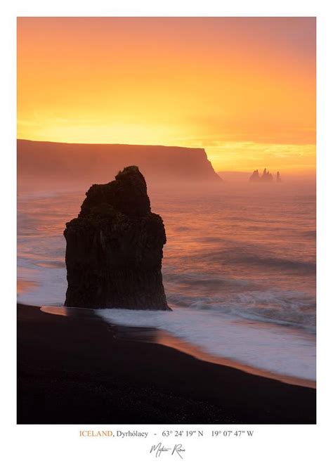 Mathieu Rivrin Photographe De Bretagne Affiche Islande Vik Sunrise