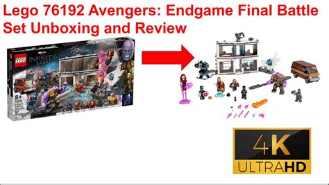 Lego 76192 The Infinity Saga Avengers Endgame Final Battle Set