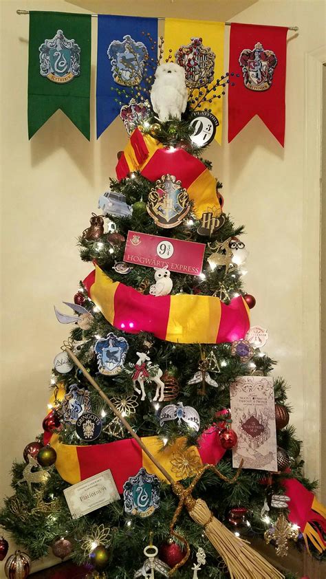 Harry Potter Inspired Christmas Tree Harry Potter Navidad Árboles De