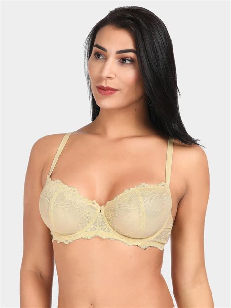 Eyelash Lace Demi Sexy Sheer Lace Balconette Bra Wingslove