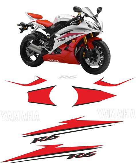 Zen Graphics Yamaha Yzf R6 2007 2008 Replacement Decals Stickers
