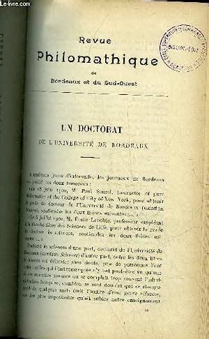 Revue Philomathique De Bordeaux Et Du Sud Ouest Septembre Un