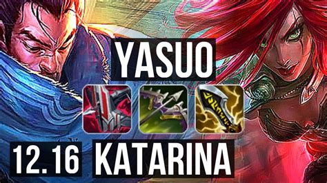 Yasuo Vs Katarina Mid 916 Quadra 25m Mastery Dominating Kr