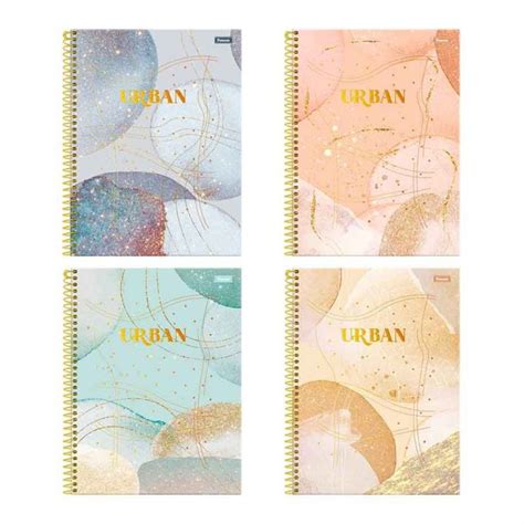 Caderno Espiral Univ Capa Dura X Fls Urban Foroni Na Papelaria