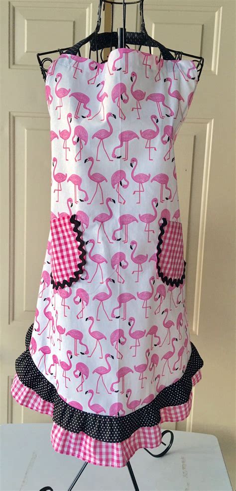 Custom Apron Aprons For Women Ruffled Apron Double Ruffle Etsy