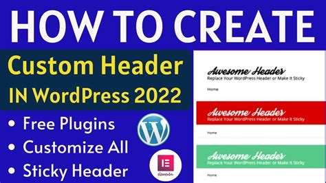 How To Create Custom Header In Wordpress Using Elementor Like Amazon