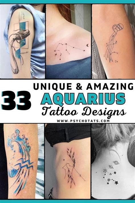 Aquarius Tattoo Ideas Embrace Your Zodiac Sign