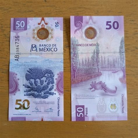 Billete De 50 Pesos Tenochtitlan Ajolote 2021 Ad Meses Sin Intereses