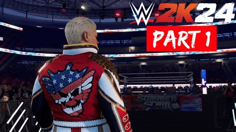 WWE 2K24 MyRise Undisputed Gameplay Walkthrough Part 1 No Commentary