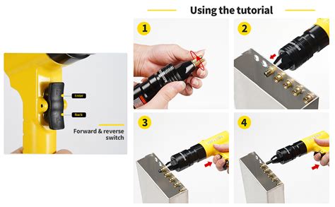 Hifeson Pneumatic Rivet Nut Gun With Self Locking Head