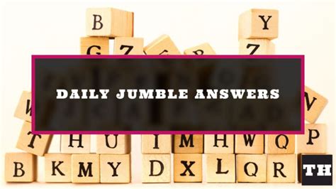 Todays Jumble Puzzle Answer Free Daily Printable Jumble Puzz