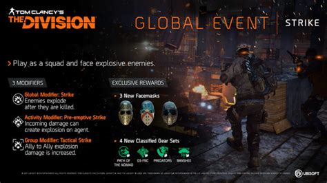 The Division Global Event Strike Brings Back Explosive Enemies The