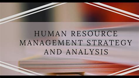 Human Resource Management Strategy And Analysis In Urdu Hindi For Bba Mba Youtube