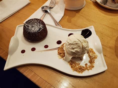 molten chocolate lava cake  la mode  prince tea house  nyc