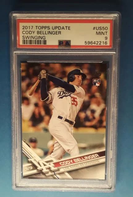 Mise Jour Cody Bellinger Topps Us Psa Comme Neuf Swinging