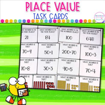 Place Value Task Cards By Adventures In Kinder And Beyond Tpt