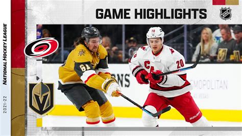 Hurricanes Golden Knights 11 16 21 NHL Highlights YouTube