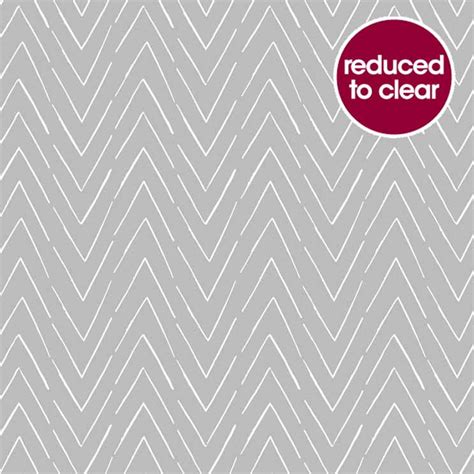 Wilko Wallpaper Zig Zag Stripe Grey | Wilko