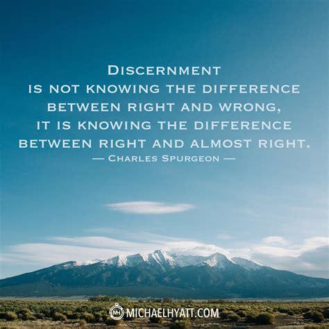 Shareable Images Michael Hyatt Discernment Quotes Spurgeon Quotes